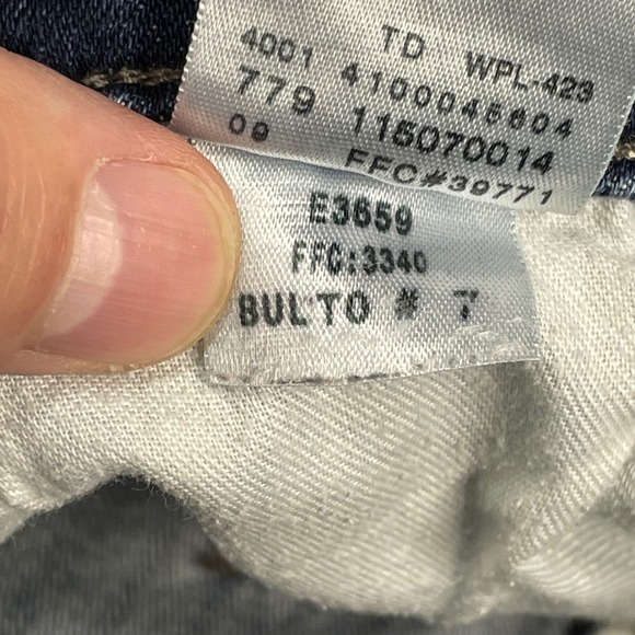 Levi's 524 Too Superlow Jeans Womens Blue Denim Straight Leg Size 11 Medium - Picture 10 of 15